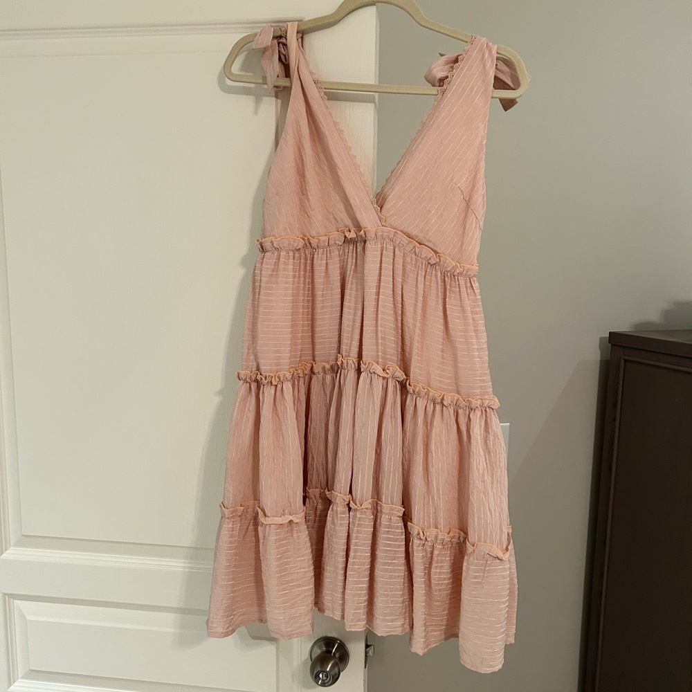 Never Worn Wade Voss Pink Mini Dress